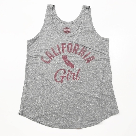 Home Free Tops - Home Free California Girl gray tank top
